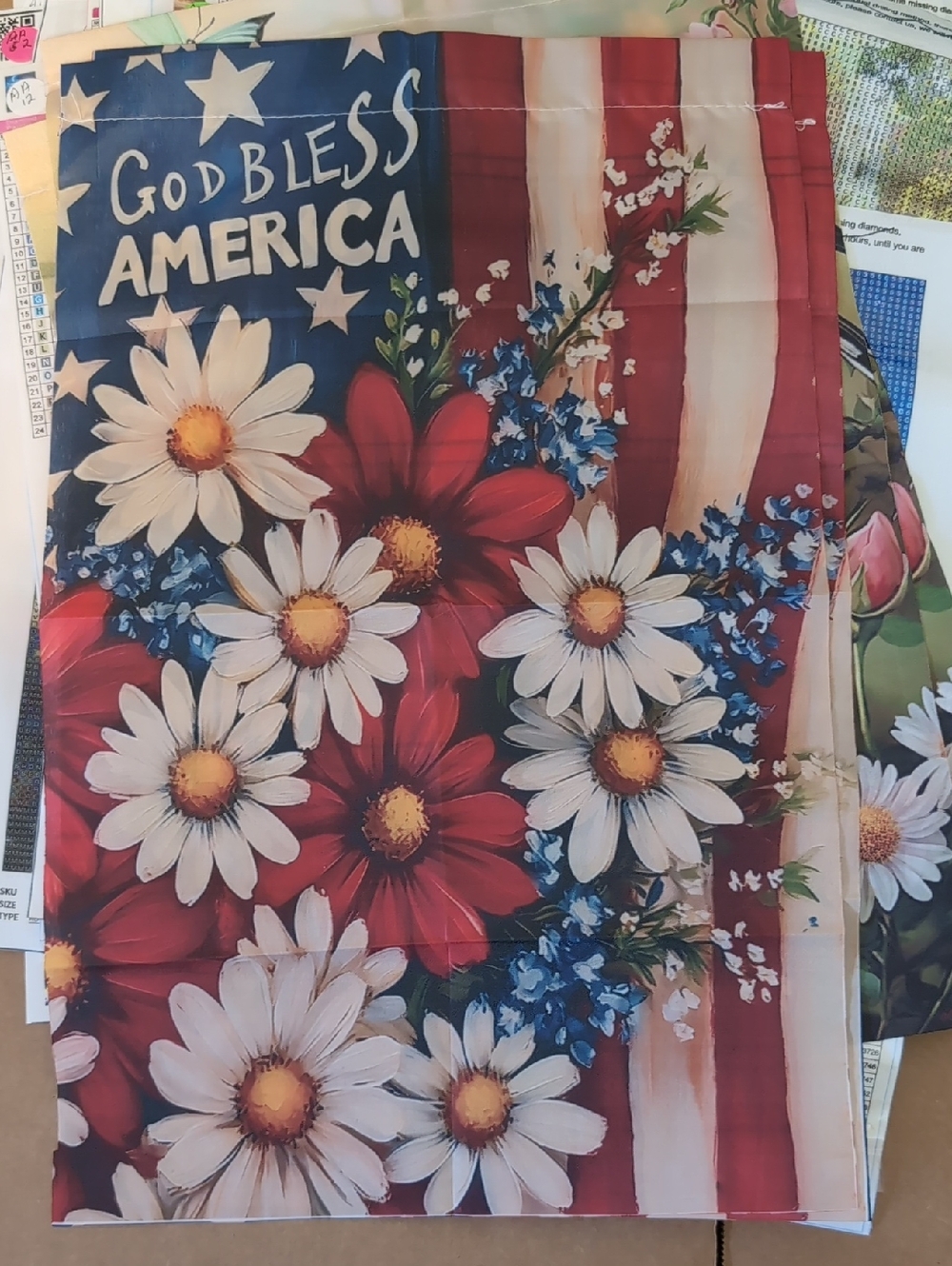Garden flag God Bless America